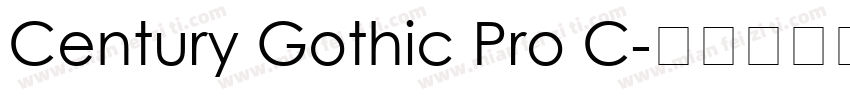 Century Gothic Pro C字体转换